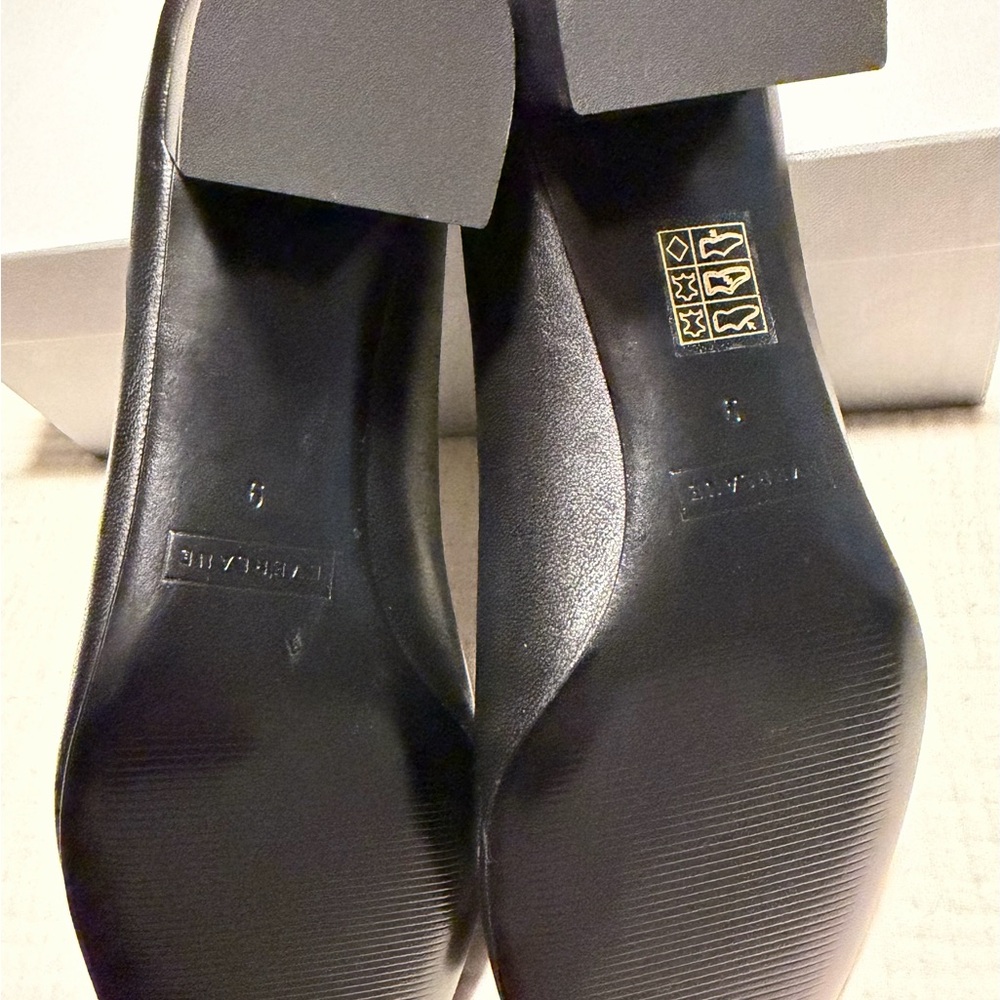 Everlane Black Leather Day Heel - Picture 4 of 6